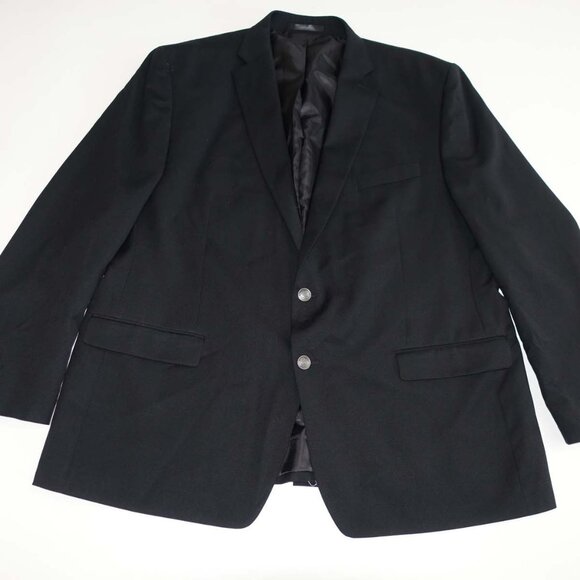 Michael Kors Men's Blazer Size 50 Regular Black Wool Blend 2 Button Jacket 50R - Picture 1 of 9